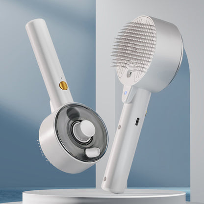 Zambinga Pets SteamCare™ Pet Grooming Steam Brush for Dogs & Cats