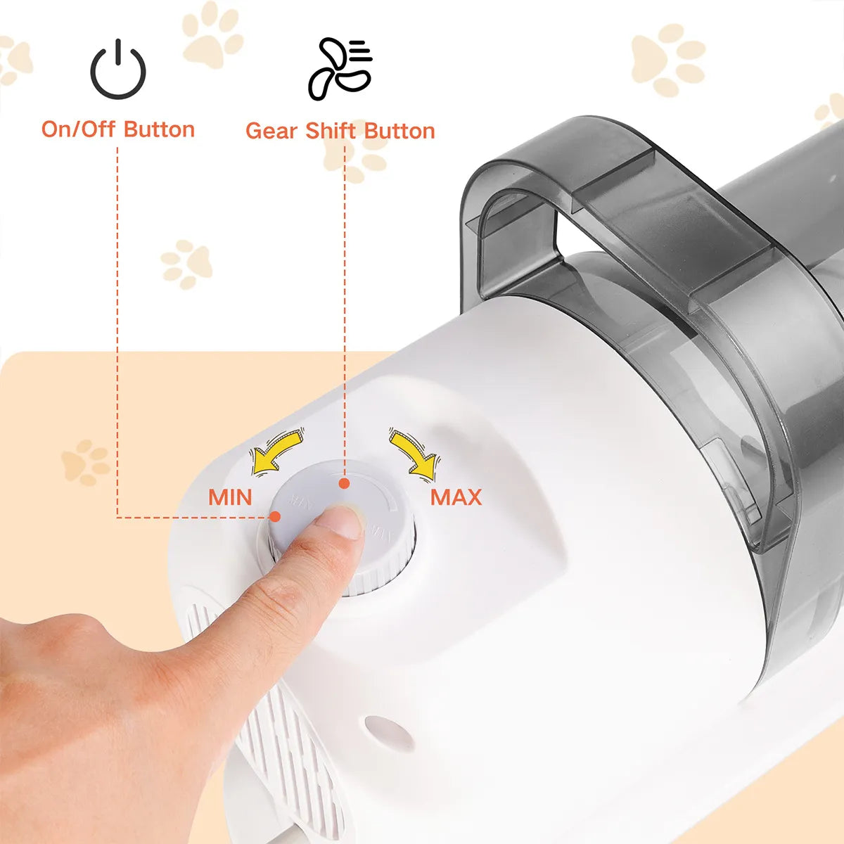 Zambinga PawVac™ Pro Pet Grooming System
