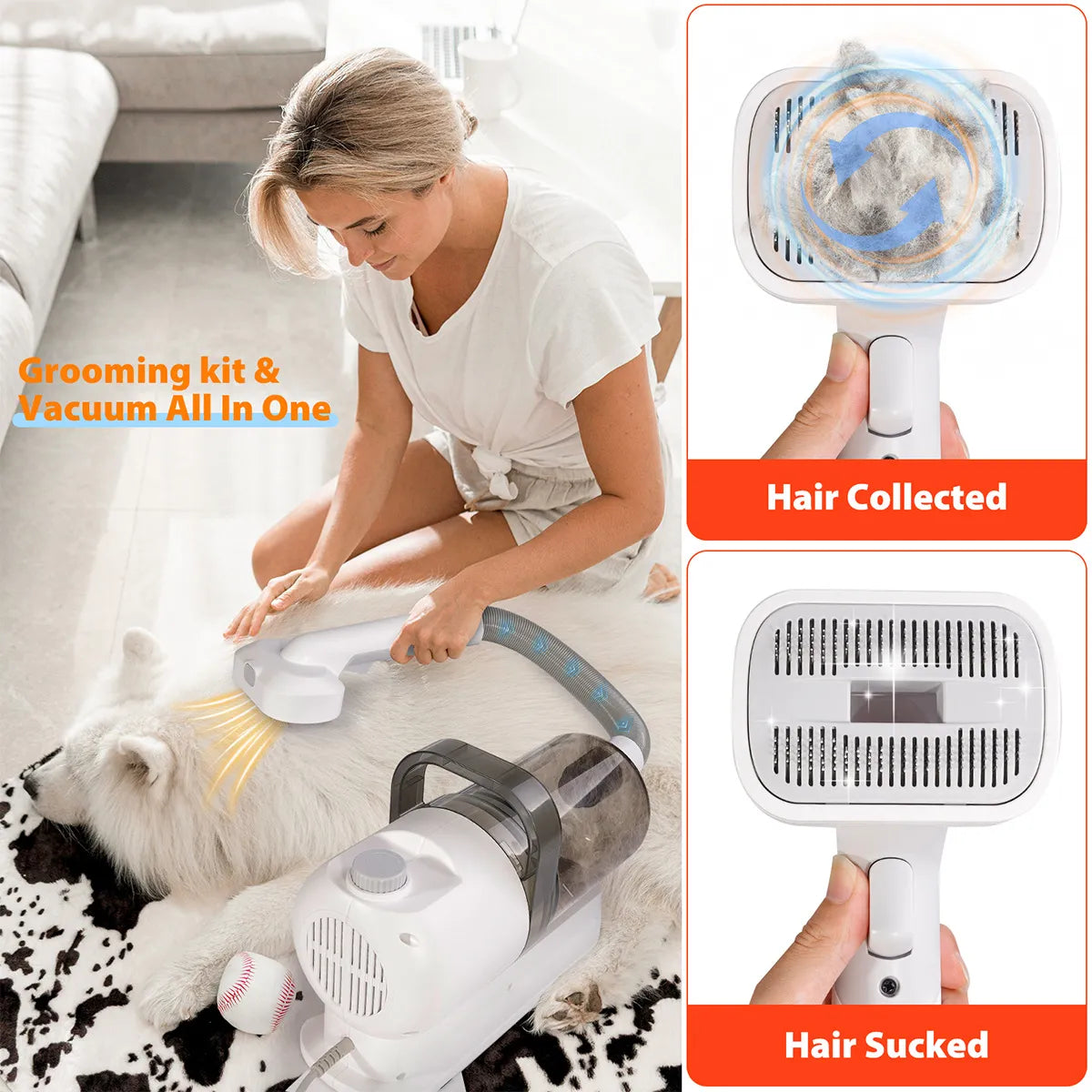 Zambinga PawVac™ Pro Pet Grooming System
