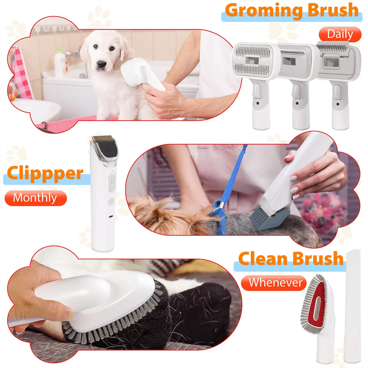 Zambinga PawVac™ Pro Pet Grooming System