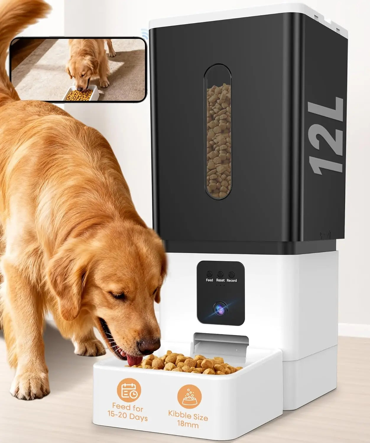Zambinga 12L Smart Video Feeder