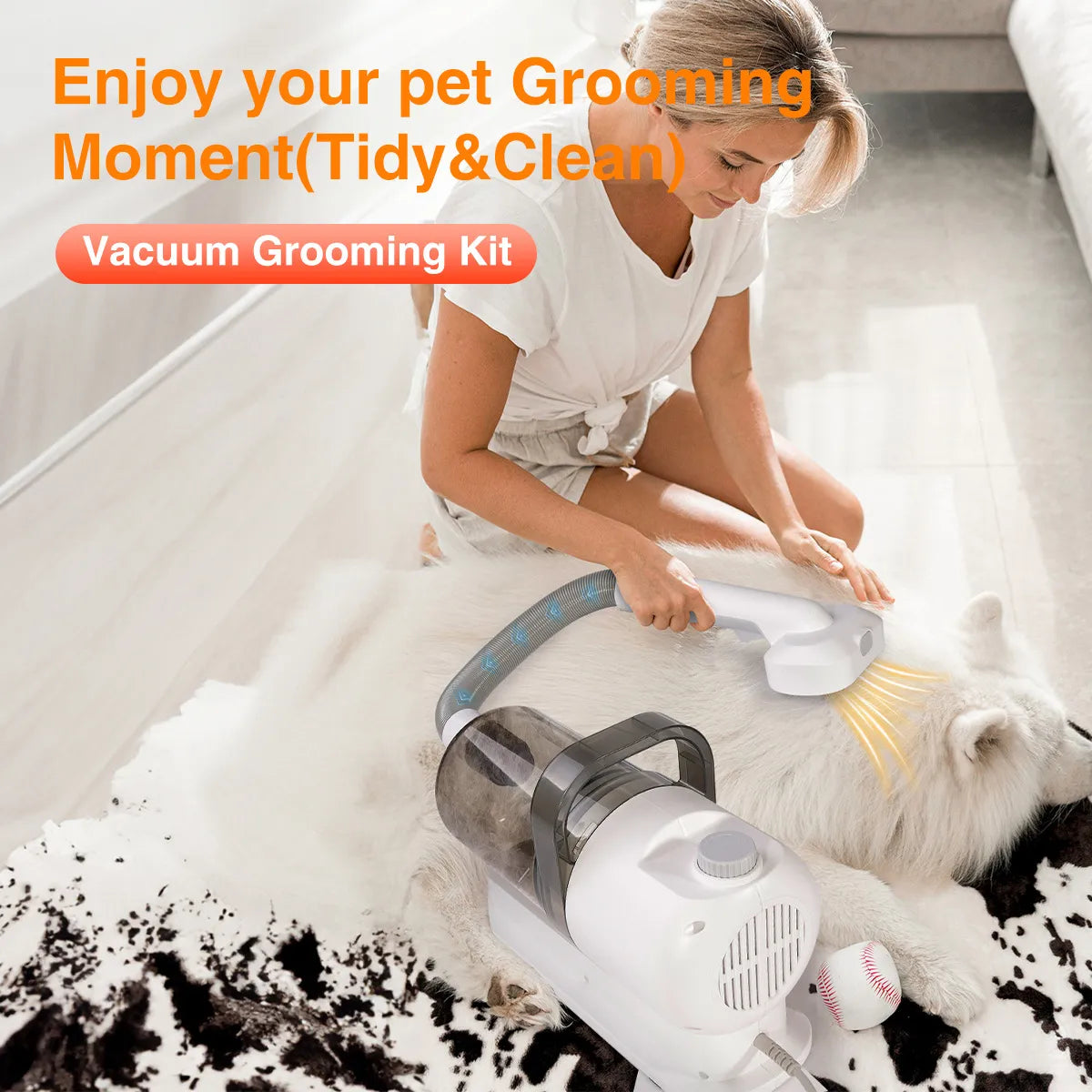Zambinga PawVac™ Pro Pet Grooming System