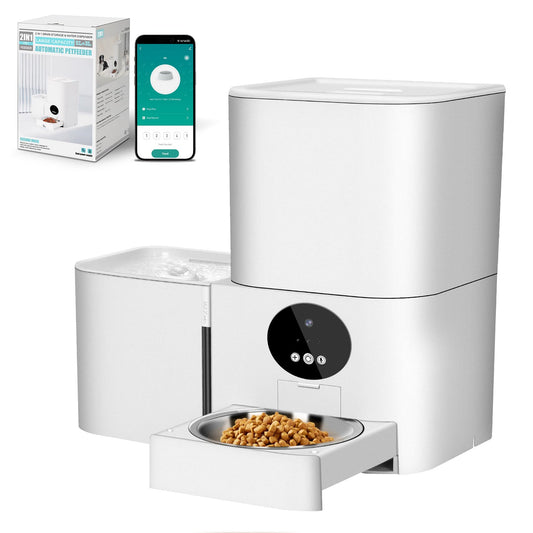 Zambinga Smart Feed™ Elite – Smart Pet Feeder with Camera & Water Dispenser
