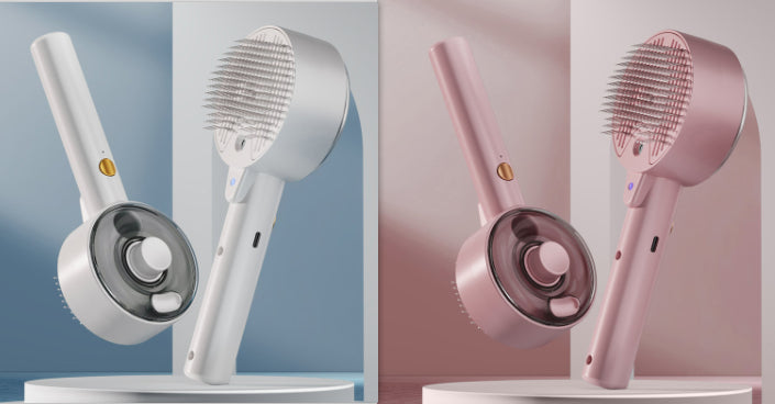 Zambinga Pets SteamCare™ Pet Grooming Steam Brush for Dogs & Cats