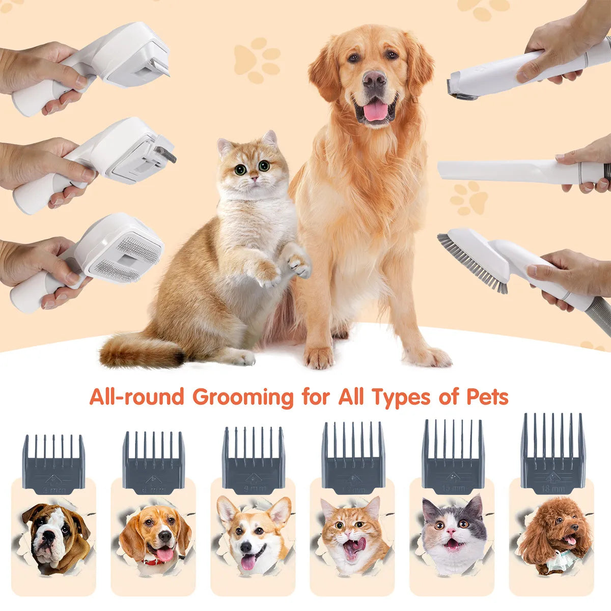 Zambinga PawVac™ Pro Pet Grooming System